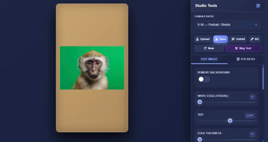 image upload at Paper Animator tool