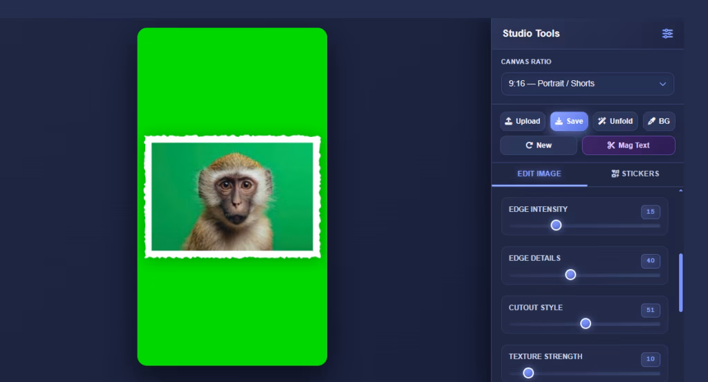 How to Remove Photo Background for Content Creators — Free Guide 5 After applying cut out effect and background effect export preview